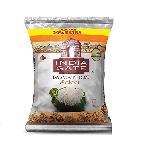 INDIA GATE SELECT BASMATI RICE 1KG